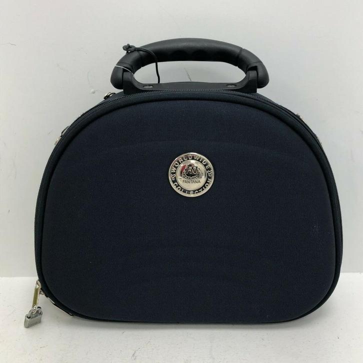 Fantana: NIEUWE donkerblauwe beautycase, Sieraden, Tassen en Uiterlijk, Beautycases, Nieuw, Hardcase, Blauw, Met slot, Verzenden