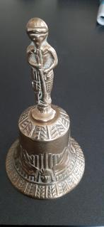 Tafelbel Jager met hond plm. 16 cm hoog. Doorsnee bel 10 cm., Antiek en Kunst, Ophalen of Verzenden