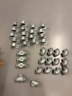 Complete set steigerbuis koppelingen 32stuks, Doe-het-zelf en Verbouw, IJzerwaren en Bevestigingsmiddelen, Ophalen, Zo goed als nieuw