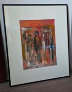 Abstract Schilderij met Kader, Antiek en Kunst, Kunst | Schilderijen | Klassiek, Ophalen