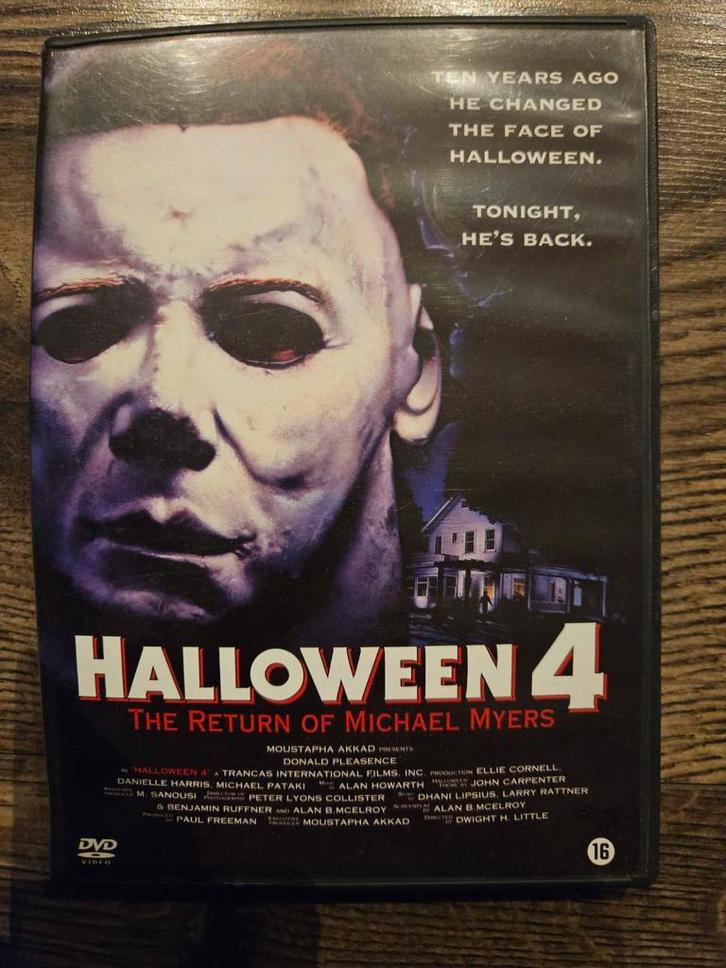 Halloween 4: The Return of Michael Myers - DVD Horror, Cd's en Dvd's, Dvd's | Horror, Zo goed als nieuw, Slasher, Vanaf 16 jaar