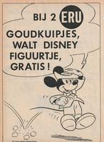 Retro reclame 1967 Eru smeerkaas zuivel Mickey Mouse figuurt, Verzamelen, Ophalen of Verzenden, Overige typen