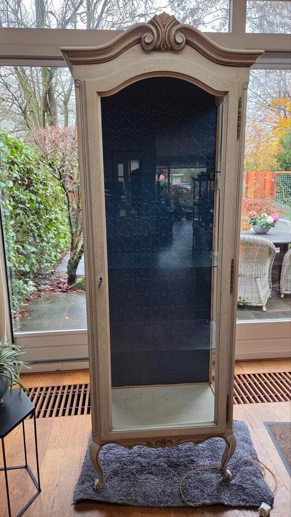 Brocante Frans Vitrinekastje, Antiek en Kunst, Curiosa en Brocante, Ophalen of Verzenden