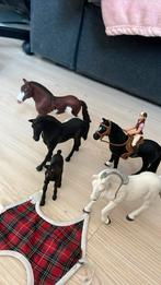 Schleich paarden met toebehoren, Ophalen of Verzenden, Gebruikt