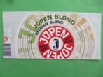 bieretiket Nederland 12-11 (E11) jopen, Verzamelen, Ophalen of Verzenden, Nieuw, Overige typen, Overige merken