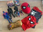 Leuke marvel set, actie figuren, verkleedpak Spiderman, thor, Ophalen of Verzenden, Zo goed als nieuw