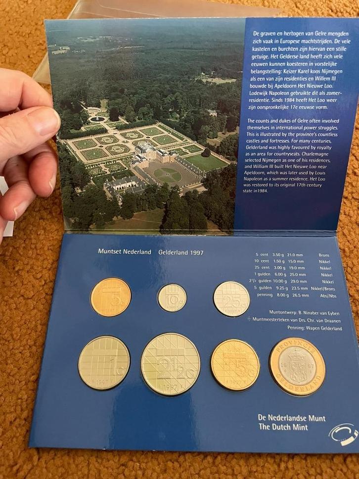 Muntset Nederland Gelderland uit 1997, Postzegels en Munten, Munten | Nederland, Setje, Overige waardes, Koningin Beatrix, Ophalen