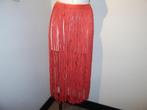 Elisabetta Franchi franje riem/ over rok suede achtige look