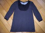 H&M DIVIDED t- shirt zwart grijs streep maat 34 - nieuw -, Kleding | Dames, H&M, Zwart, Nieuw, Ophalen of Verzenden