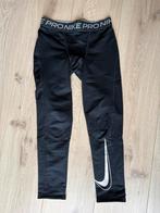 Zwarte Nike Pro compressiebroek kindermaat M/146, Ophalen, Gebruikt, Kleding