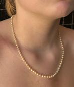 Mille Griffe 14k slot goud diamant parel ketting antiek dame, Sieraden, Tassen en Uiterlijk, Antieke sieraden, Ophalen of Verzenden