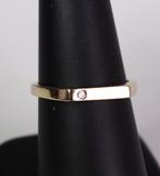 Gouden ring met diamant - met certificaat, Goud, Met edelsteen, Ophalen of Verzenden, Dame