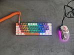 Keyboard 60% met bijbehorende muis, Computers en Software, Toetsenborden, Ophalen of Verzenden, Zo goed als nieuw