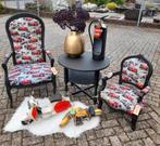 Stoere F1 fauteuile opnieuw gestoffeerd groot 225.00  kl 45, Ophalen of Verzenden