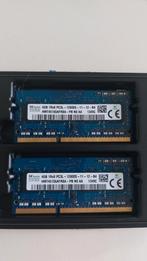 Hynix 8GB (2x4) DDR3L RAM - geheugenmodules voor laptop, Computers en Software, RAM geheugen, 8 GB, DDR3, Ophalen of Verzenden