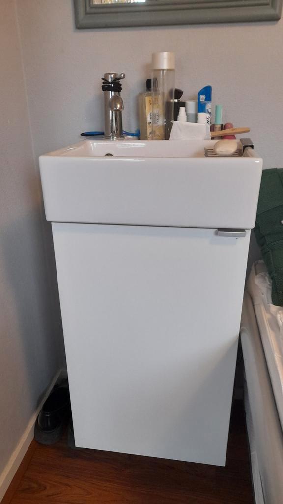 IKEA Wastafel met Kast - 40x40x78cm - Gedemonteerd lillangen, Huis en Inrichting, Badkamer | Badkamermeubels, Gebruikt, Wastafelkast
