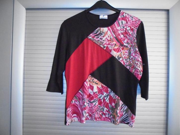 frankwalder trui bruin / rood maat 42, Kleding | Dames, Truien en Vesten, Zo goed als nieuw, Maat 42/44 (L), Overige kleuren, Ophalen of Verzenden