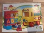 Duplo set schoolbus- leren ABC 10603, Kinderen en Baby's, Speelgoed | Duplo en Lego, Ophalen of Verzenden, Zo goed als nieuw, Duplo