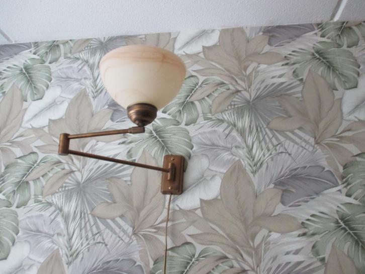 STEINHAUER WANDLAMP, Huis en Inrichting, Lampen | Wandlampen, Gebruikt, Glas, Metaal, Ophalen