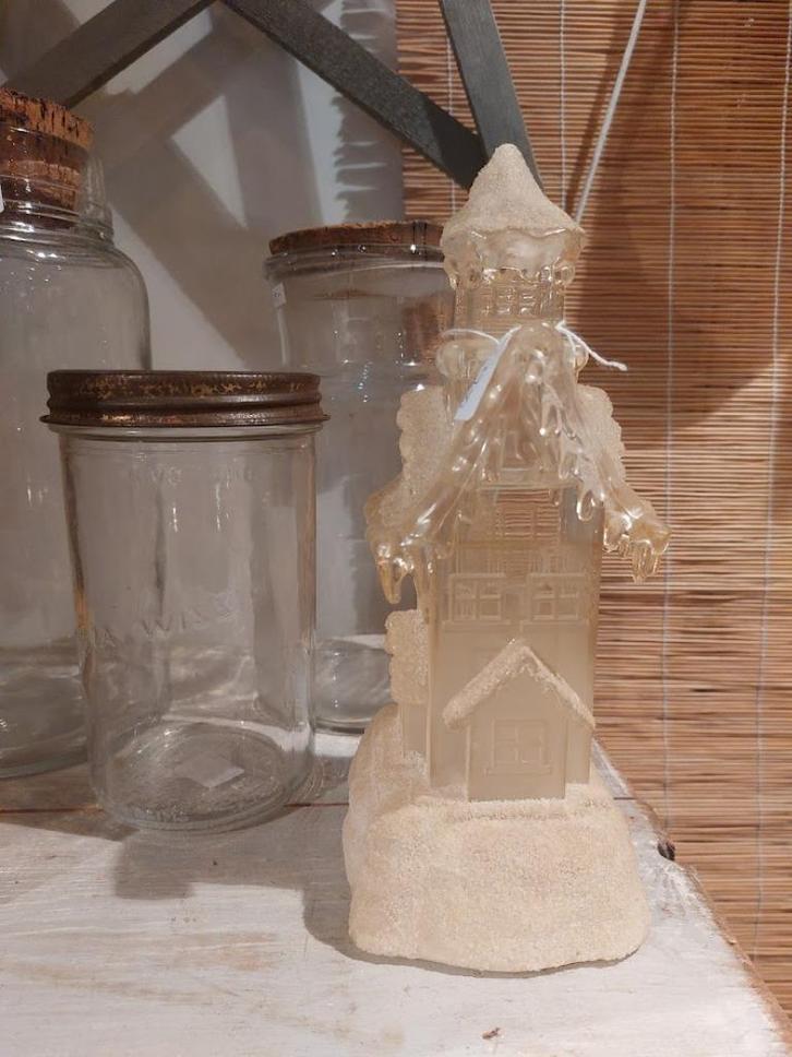 Vintage kersthuis / sneeuwbal, Diversen, Kerst, Gebruikt, Ophalen of Verzenden