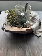 Sober en stoer * oud houten Nepalese schaal * landelijk *, Ophalen, Zo goed als nieuw, Rond, Hout