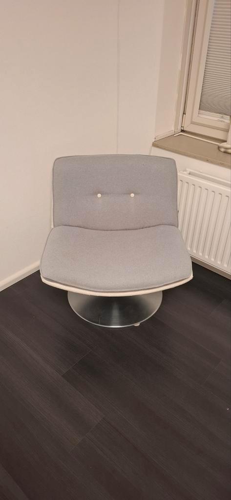 XOOON Draaifauteuils (set van 2), Huis en Inrichting, Stoelen, Gebruikt, Twee, Metaal, Stof, Grijs, Ophalen