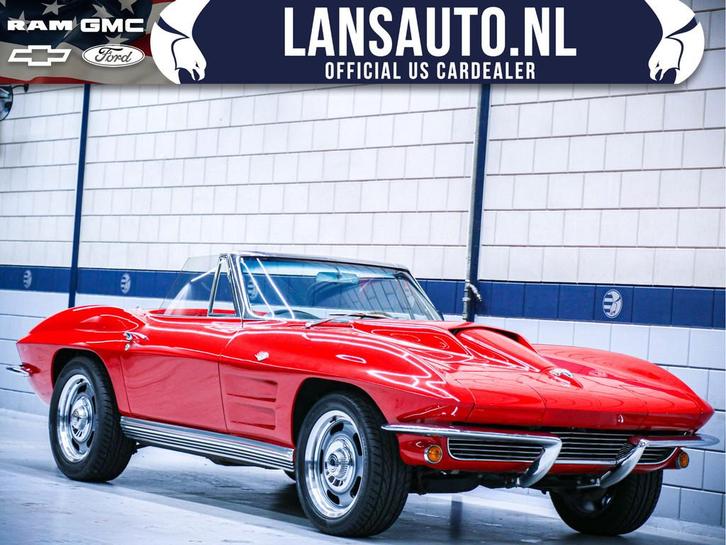 Chevrolet Corvette C2 Stingray /502 | Body off gerestaureerd, Auto's, Oldtimers, Bedrijf, Te koop, Lederen bekleding, Open dak
