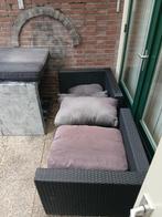 Loungebank set, 2 zitplaatsen, Gebruikt, Bank, Ophalen of Verzenden
