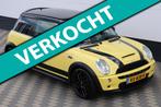 Mini Mini 1.6 Cooper S met ijskoude airco en 17 inch velgen, Auto's, Mini, Voorwielaandrijving, Gebruikt, Zwart, Leder en Stof