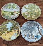 Wandborden de vier jaargetijden van Villeroy & Boch, Antiek en Kunst, Antiek | Wandborden en Tegels, Ophalen