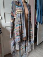 Bohemian gypsy vest one size ruim loose oversized vest Ibiza, Kleding | Dames, Ophalen of Verzenden, Zo goed als nieuw, Rainbow