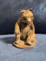 Beertje van vergeeld zilver, Verzamelen, Beelden en Beeldjes, Ophalen, Zo goed als nieuw, Dier