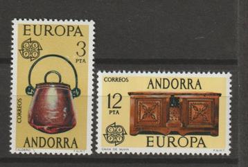 TSS Kavel  3820147 Spaans Andorra Europa Pf minr 101-102 Moo