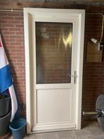 Kunststof Buitendeur met Glas, Ophalen, Gebruikt, 80 tot 100 cm, 200 tot 215 cm