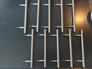 10x rvs handvaten ikea incl schroeven beschikbaar voor biedingen