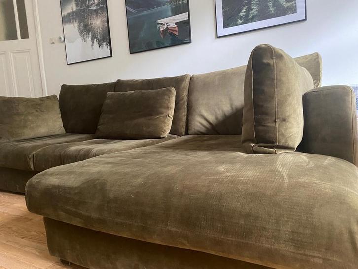 Mooie 2-zits chaise long, Huis en Inrichting, Banken | Sofa's en Chaises Longues, Zo goed als nieuw, 150 cm of meer, Stof, Ophalen of Verzenden