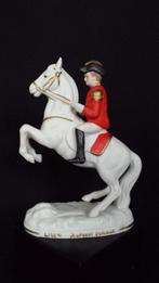 Beeldje PAARD met RUITER ~ Porselein ~ WIEN Hofreitschule, Antiek en Kunst, Ophalen of Verzenden