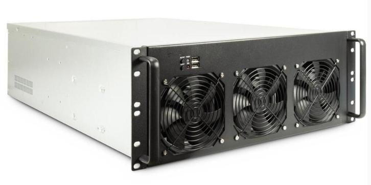 Inter-Tech 4F28 32bay Mining-Rack + 6x Noctua 120mm, Computers en Software, Serverkasten, Zo goed als nieuw, Ophalen of Verzenden