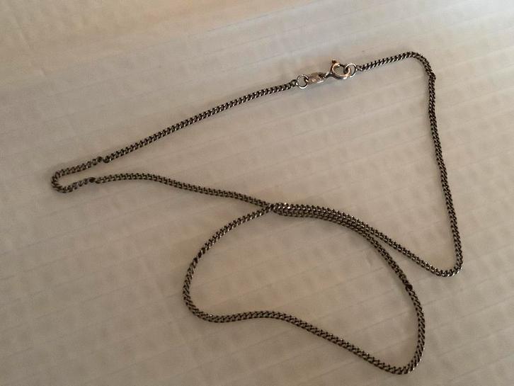 Twee stuks vintage zilveren kettingen zilver 925 , 2 X, Sieraden, Tassen en Uiterlijk, Kettingen, Zo goed als nieuw, Zilver, Zilver