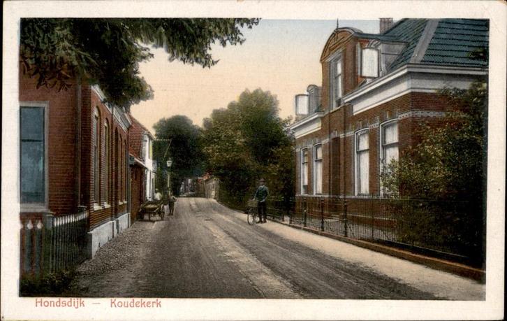 Koudekerk Hondsdijk  uitg H. Batelaan, Verzamelen, Ansichtkaarten | Nederland, Ongelopen, Zuid-Holland, 1920 tot 1940, Verzenden