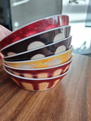 6 Mona dessertschaaltjes Toetjesschaaltjes vintage als nieuw beschikbaar voor biedingen
