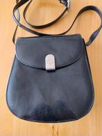 Zwart leren schoudertasje Claudio Ferrici, Sieraden, Tassen en Uiterlijk, Tassen | Schoudertassen, Ophalen, Zo goed als nieuw