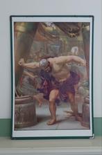 Oude schoolplaat Bernardusschool Haarlem - Bijbelse scène, Ophalen of Verzenden