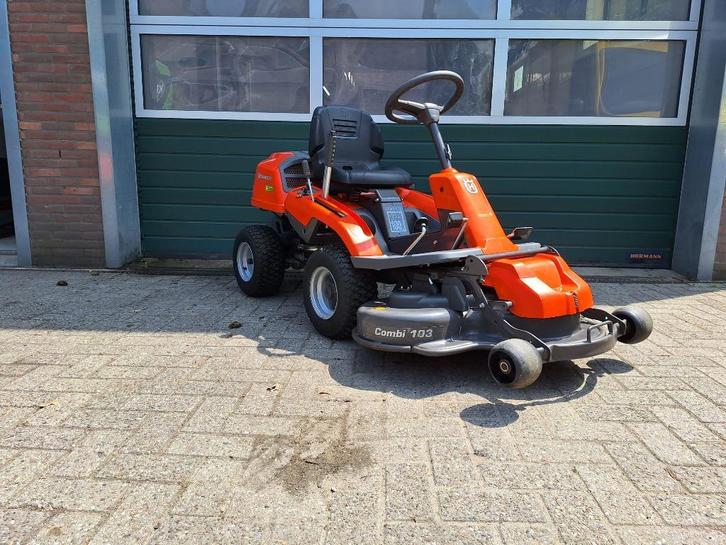 Husqvarna Rider R214 frontmaaier, Tuin en Terras, Zitmaaiers, Zo goed als nieuw, 90 tot 120 cm, Ophalen