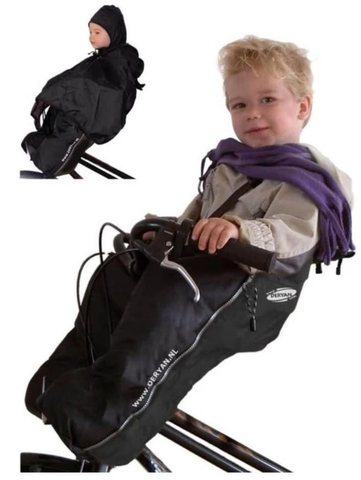 Deryan Bike-a-way Jepp/Mini Fietsstoeltje Regenhoes, Fietsen en Brommers, Fietsaccessoires | Fietskleding, Zo goed als nieuw, Kinderen