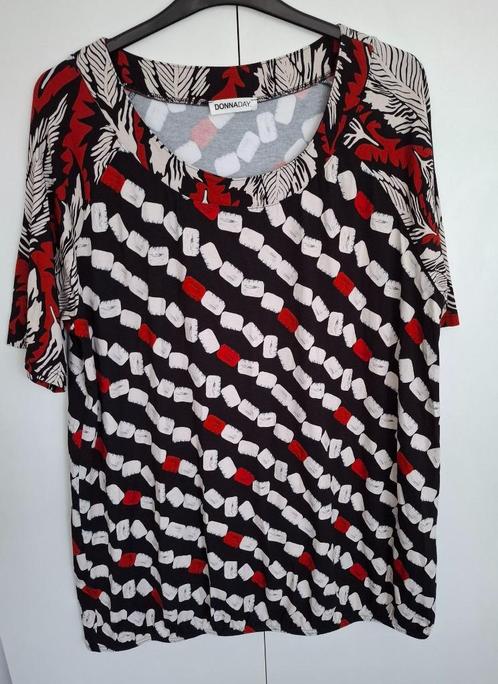 Tuniek of shirt, Donna Day, maat 54??, Kleding | Dames, Grote Maten, Gedragen, Blouse of Tuniek, Rood, Verzenden