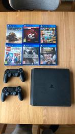 Sony Playstation 4 met 2 controlers en 6 spellen, Ophalen of Verzenden, Zo goed als nieuw, Met 2 controllers, Original