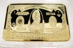 1 Troy Oz 24K .999 gold plated gouden USA $1,000 BILL baar!!, Postzegels en Munten, Verzenden, Buitenland, Munten en Bankbiljetten