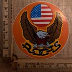 Vintage sticker ROOTS Amerikaanse vlag adelaar Strip, Ophalen of Verzenden, Zo goed als nieuw
