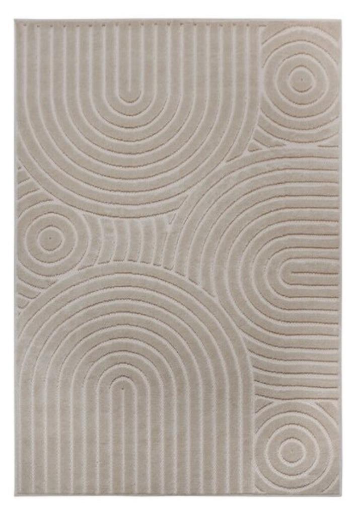 Leuk vloerkleed Japandi stijl creme 160x230 cm., Huis en Inrichting, Stoffering | Tapijten en Kleden, Zo goed als nieuw, 150 tot 200 cm